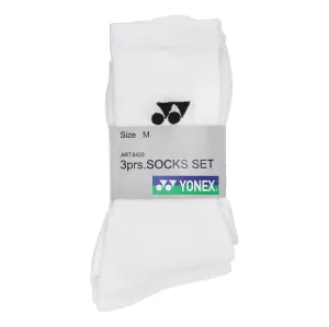 4: Yonex Performance Socks 8433 3-Pack White